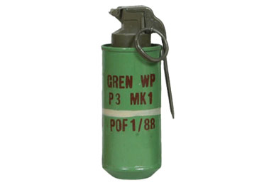 POF WP P3 MK1SMOKE DISCHARGE GRENADE Global Defence Agency