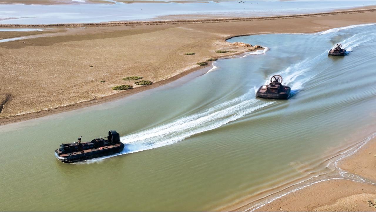 Pakistan Marines 2400TD Hovercrafts at Sir Creek
